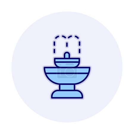 Illustration for Fountain icon vector illustration - Royalty Free Image