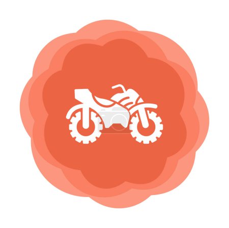 Ilustración de Paseo quad icono de la bicicleta, ilustración de vectores - Imagen libre de derechos