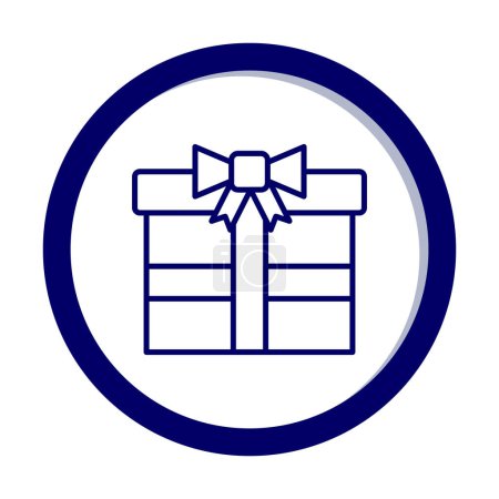 Ilustración de Icono de la caja de regalo, ilustración vectorial - Imagen libre de derechos