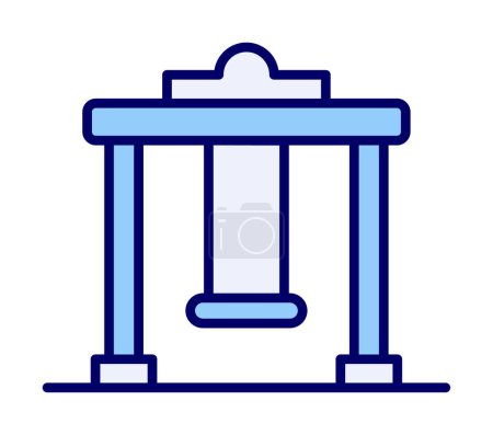 Illustration for Swing icon vector illustration - Royalty Free Image