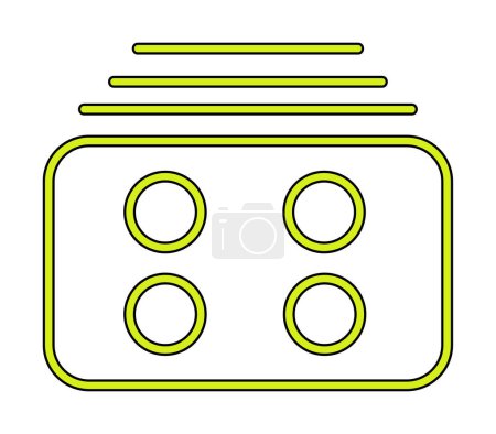 Ilustración de Menú icono web, ilustración vectorial - Imagen libre de derechos