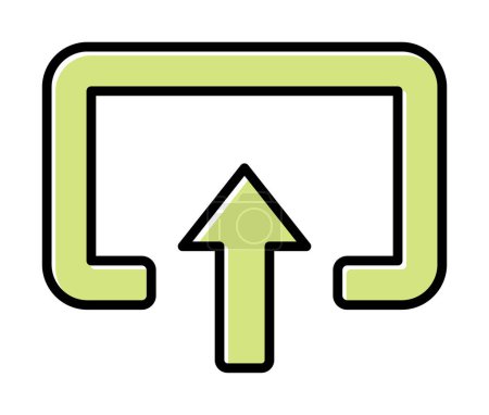 Ilustración de Entrada icono de vector plano - Imagen libre de derechos