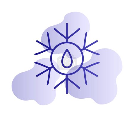 Ilustración de Descongelar icono vector ilustración - Imagen libre de derechos