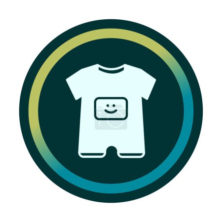 Baby Boy Outfit Icon, Vector Illustration