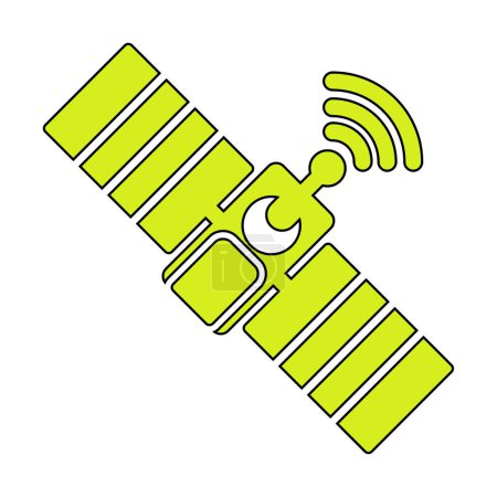 Ilustración de Icono de satélite, ilustración vectorial - Imagen libre de derechos