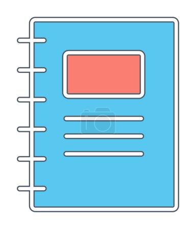 Illustration for Notepad icon, vector illustration simple design - Royalty Free Image