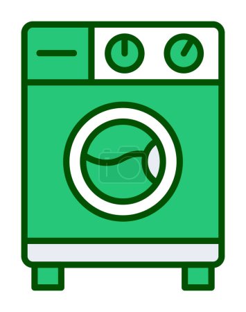 Illustration for Washing machine icon, vector illustration - Royalty Free Image