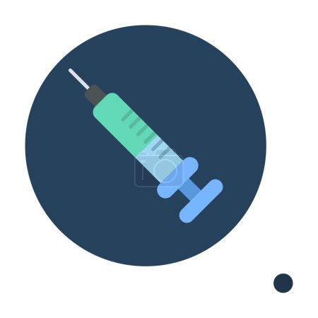 Illustration for Vector illustration of Injection virus icon - Royalty Free Image
