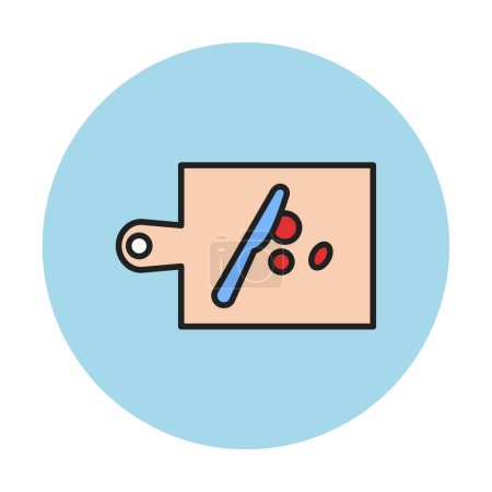 Illustration for Chopping Board icon, vector illustration - Royalty Free Image