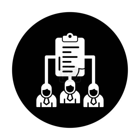 Illustration for Work Distribution web icon, vector illustration - Royalty Free Image
