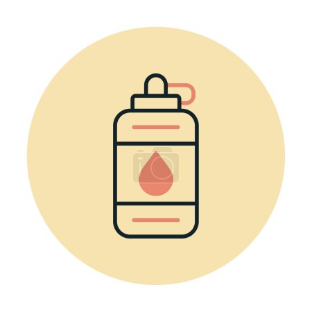 Illustration for Web simple illustration of water bottle - Royalty Free Image