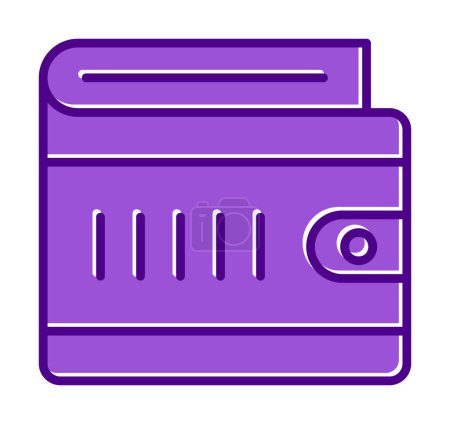Illustration for Wallet web icon simple illustration - Royalty Free Image