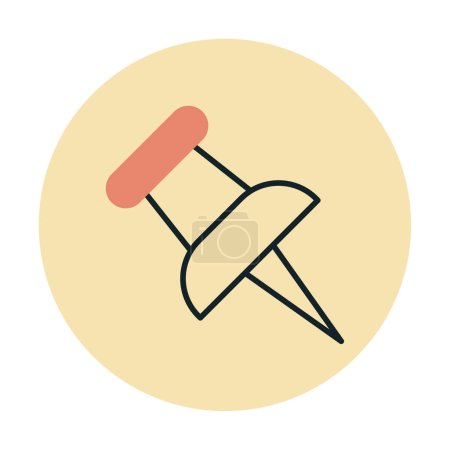 Illustration for Push pin icon. vector illustration - Royalty Free Image
