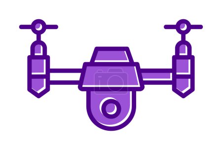 Illustration for Outline  Drone icon design element - Royalty Free Image