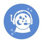 Astronaut Helmet vector illustration on white background