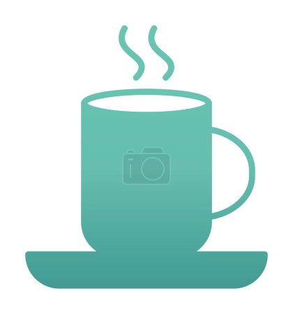 Illustration for Hot drink web icon, simple vector illustration - Royalty Free Image