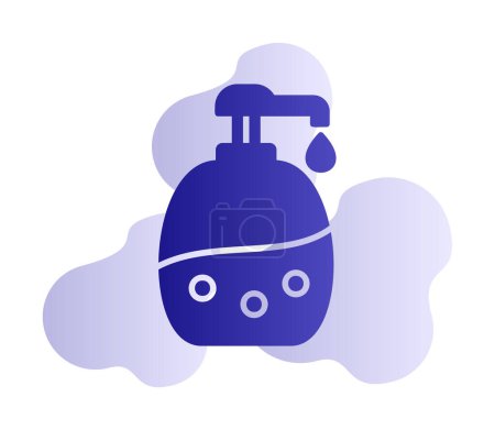 Téléchargez les illustrations : Illustration vectorielle icône Shampooing bébé - en licence libre de droit