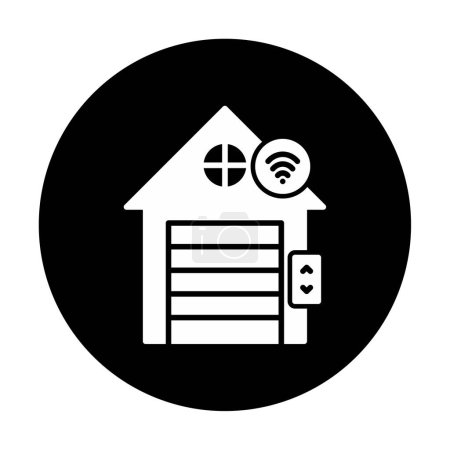 Téléchargez les illustrations : Icône web Smart Garage, illustration vectorielle - en licence libre de droit