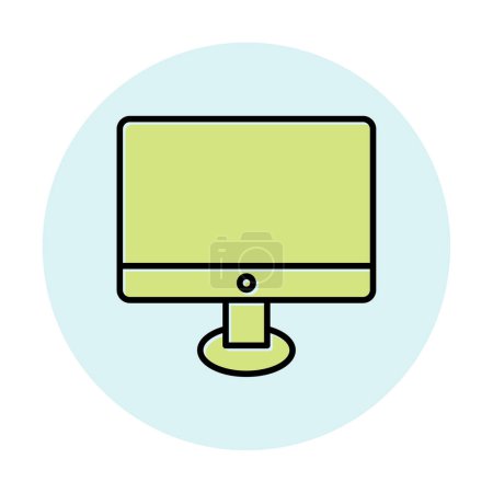 Ilustración de Monitor pantalla icono vector ilustración - Imagen libre de derechos