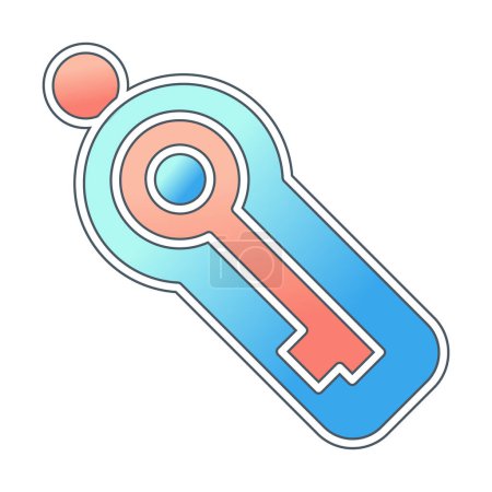 Ilustración de Símbolo clave icono web, ilustración vectorial - Imagen libre de derechos