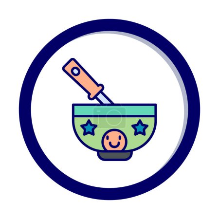 Illustration for Vector illustration of Baby Food icon - Royalty Free Image