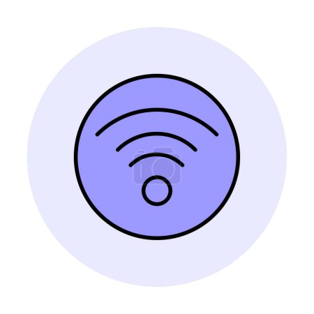 Ilustración de Icono wifi, ilustración vectorial diseño simple - Imagen libre de derechos