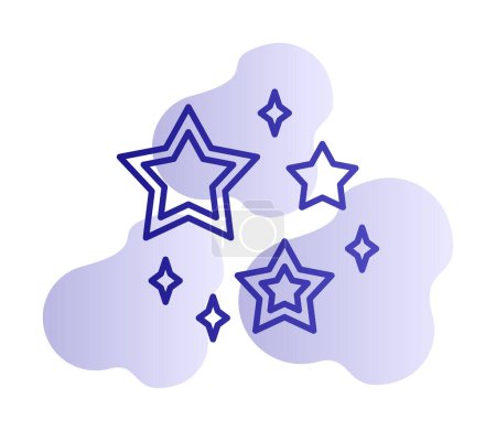 Illustration for Vector illustration of stars - Royalty Free Image