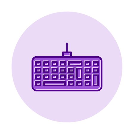 Ilustración de Ilustración simple web del icono del teclado cableado - Imagen libre de derechos
