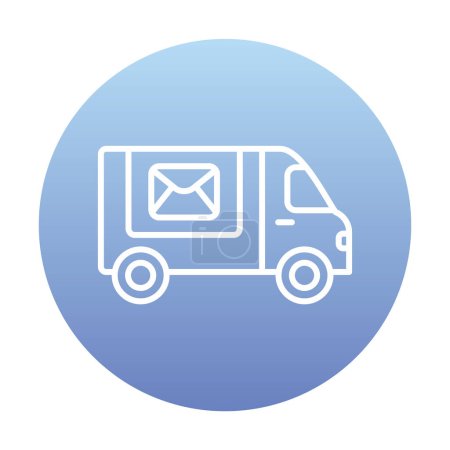 Illustration for Postal Delivery icon vector illustration - Royalty Free Image