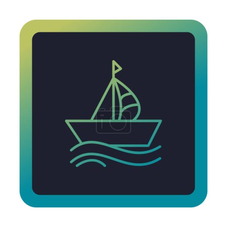 Illustration for Boat icon vector illustration design - Royalty Free Image