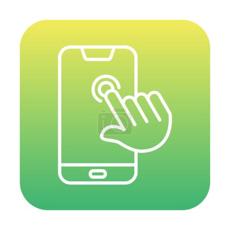 Illustration for Touch Screen web icon, vector illustration - Royalty Free Image