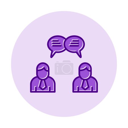Illustration for Users chat communication concept vector illustration - Royalty Free Image