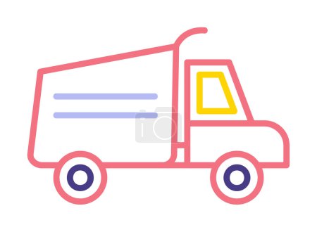 Illustration for Truck icon vector for your web and mobile app design, cargo truck logo concept - Royalty Free Image