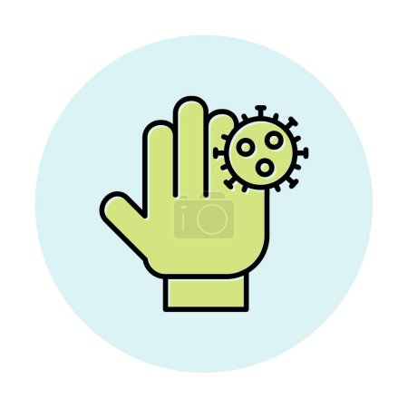 Illustration for Dirty Hands icon vector illustration - Royalty Free Image
