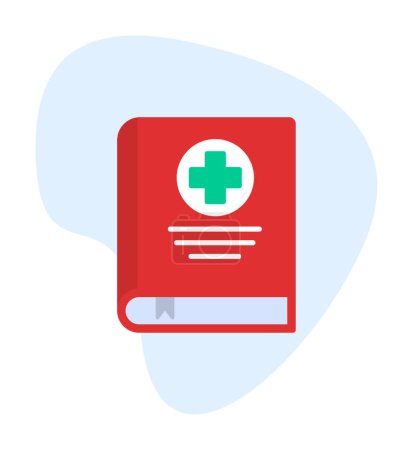 Illustration for Medical book web icon, vector illustration - Royalty Free Image