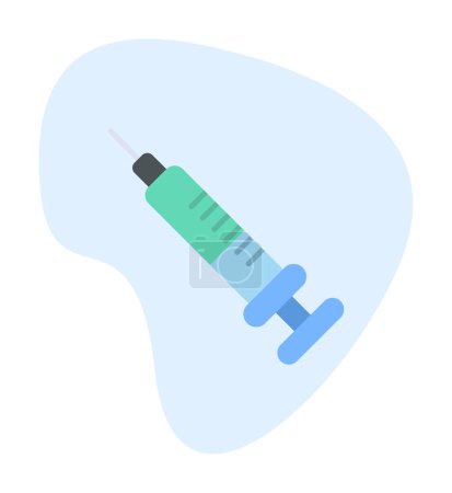Téléchargez les illustrations : Illustration vectorielle de l'icône du virus d'injection - en licence libre de droit
