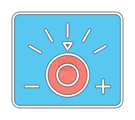 vector illustration of Dimmer icon