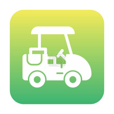 Illustration for Golf Caddy icon, vector illustration - Royalty Free Image