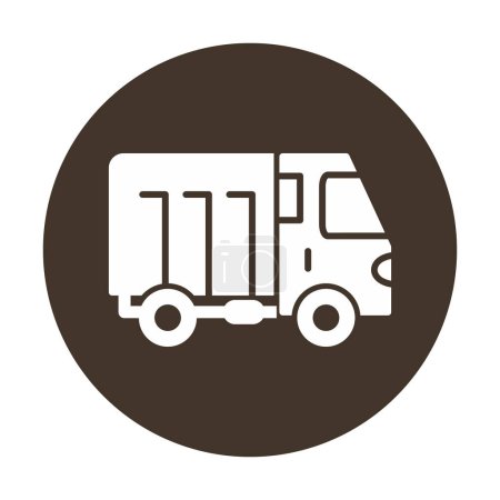 Téléchargez les photos : Camion icône vecteur pour votre conception web et application mobile, concept de logo de camion cargo - en image libre de droit