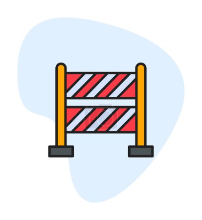 Illustration for Barrier. web icon simple illustration - Royalty Free Image
