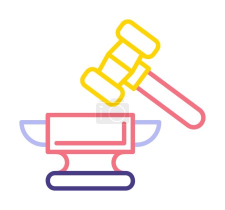 Ilustración de Yunque icono, vector ilustración diseño simple - Imagen libre de derechos