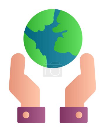 Illustration for Earth icon, vector illustration simple design - Royalty Free Image