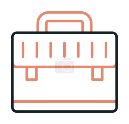 Illustration for Briefcase icon isolated web illustration - Royalty Free Image