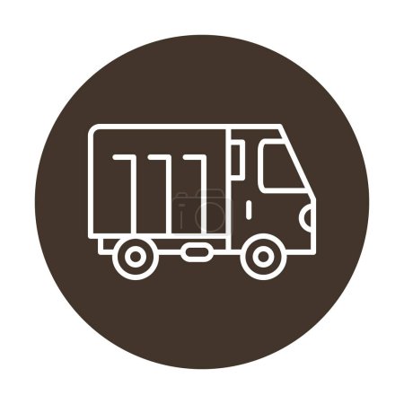 Photo for Truck icon vector for your web and mobile app design, cargo truck logo concept - Royalty Free Image