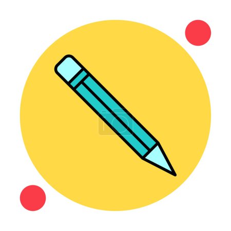 Ilustración de Lápiz icono vector ilustración - Imagen libre de derechos