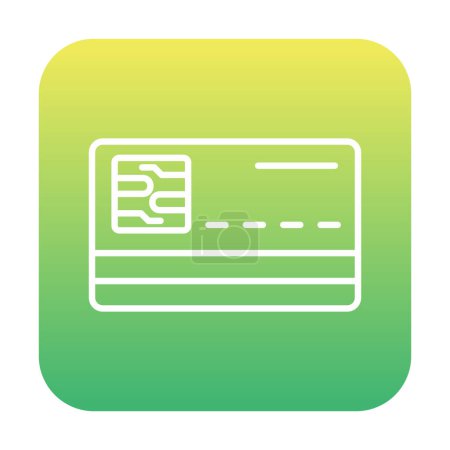 Illustration for Smart Card vector simple style icon - Royalty Free Image