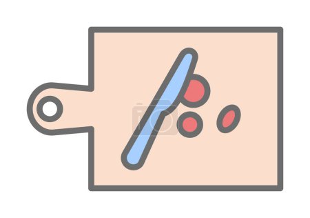 Ilustración de Icono del tablero de cortar, ilustración del vector - Imagen libre de derechos