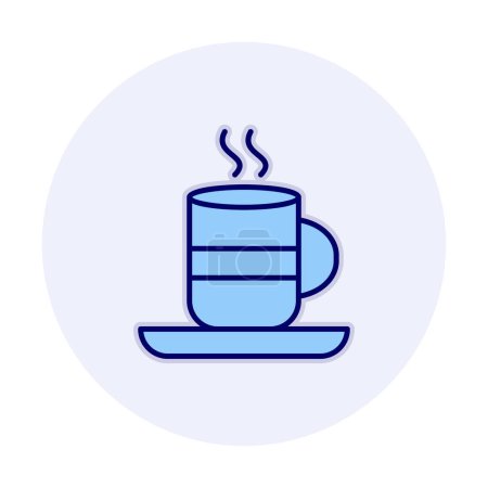 Illustration for Hot drink web icon, simple vector illustration - Royalty Free Image