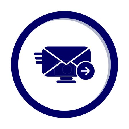 Téléchargez les illustrations : Enveloppe, illustration vectorielle icône mail - en licence libre de droit