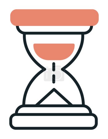 Illustration for Hourglass icon, sand clock, vector illustration - Royalty Free Image